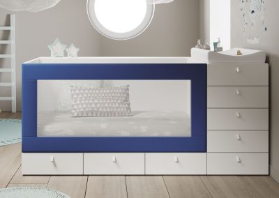 Modernūs vaiko kambario baldai Infinity 02-azul