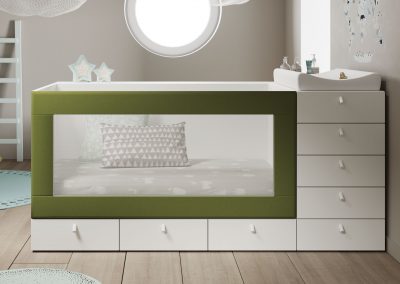 Modernūs vaiko kambario baldai Infinity 02 verde