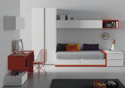 Modernūs vaiko kambario baldai Infinity 20