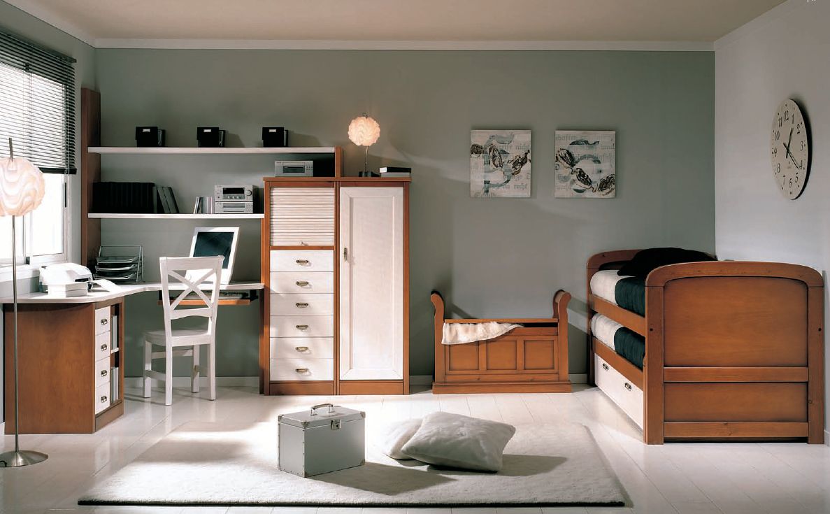 Modernios klasikos vaiko kambario baldai Pirineos 8