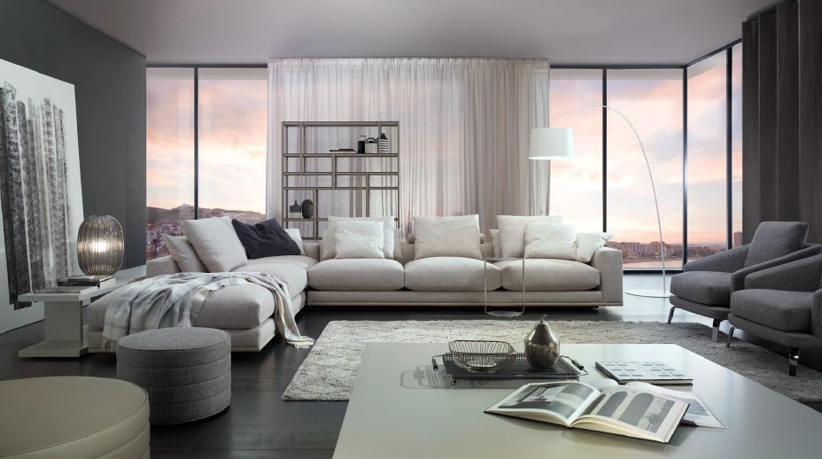 Modernūs minkšti svetainrės baldai sofa Mauro