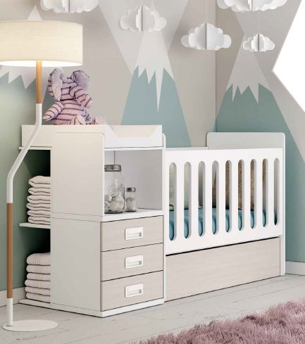 Modernūs vaiko kambario baldai kūdikio lovytė Lider 145