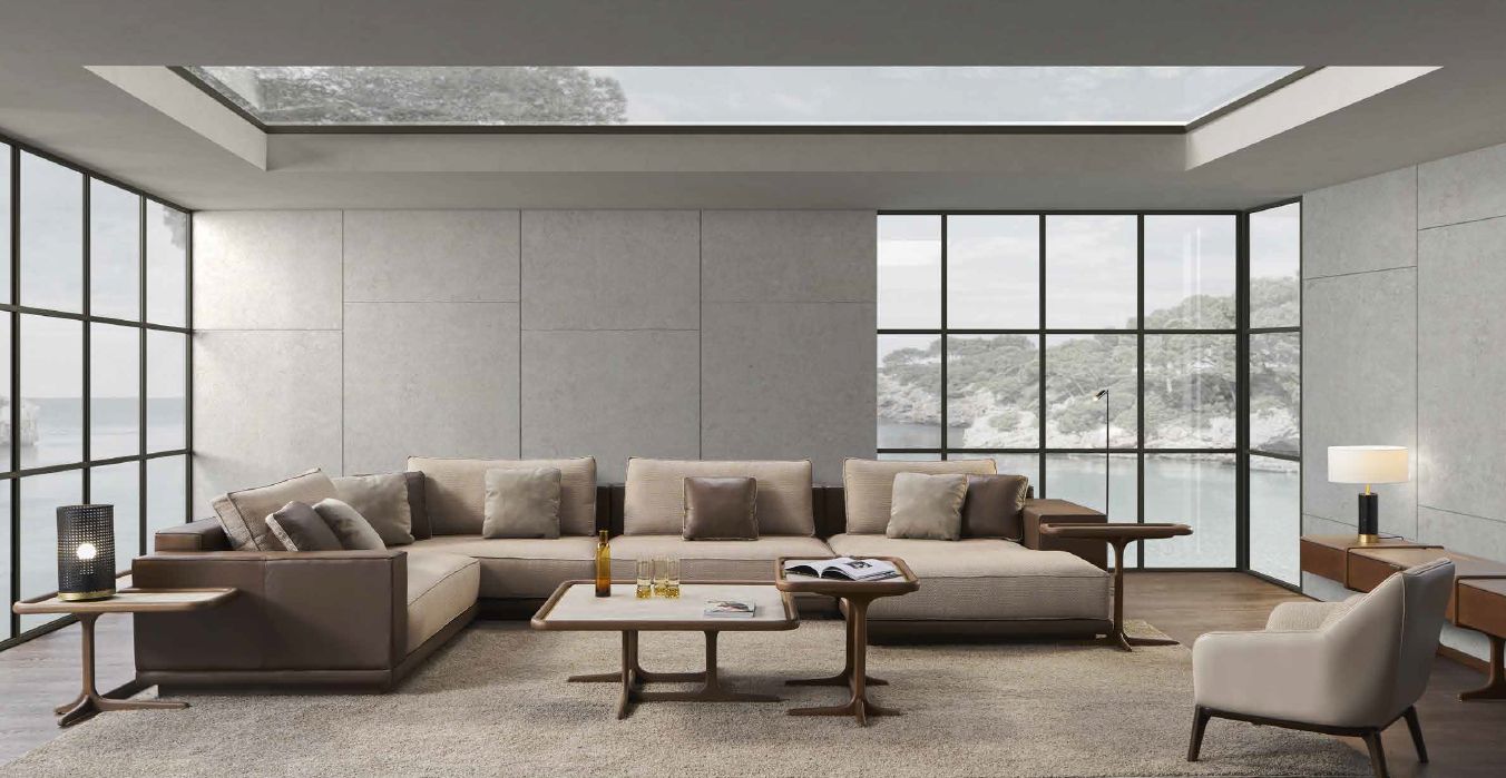 Modernūs minkšti svetainės baldai sofa1756