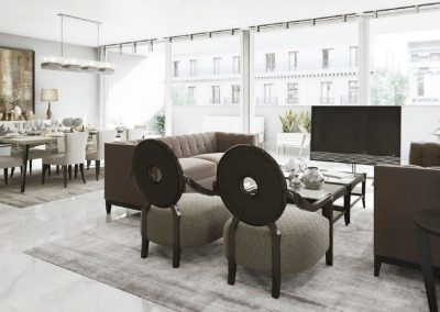 Modernios klasikos sofa Poitiers 1