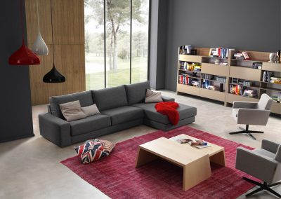 Modernūs minkšti svetainės baldai sofa Basik