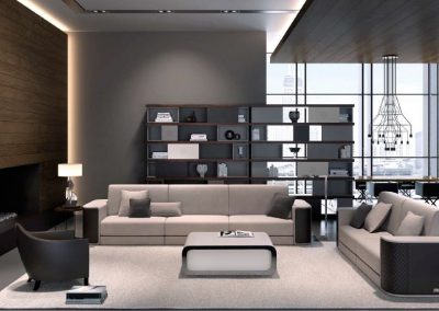 Modernūs minkšti svetainės baldai sofa Master 2