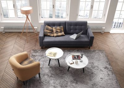 Modernūs minkšti svetainės baldai sofa True 1