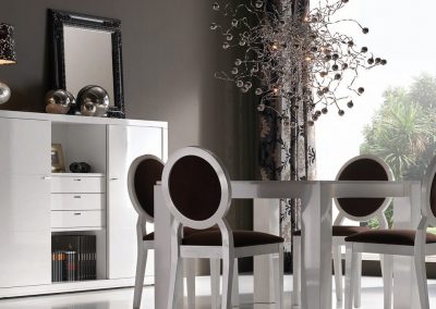 Modernios klasikos svetainės valgomojo baldai Nona 20