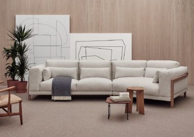 Modernūs minkšti svetainės baldai sofa Time 1