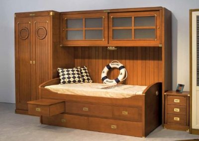Modernios klasikos vaiko kambario baldai Camarote 19