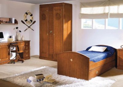 Modernios klasikos vaiko kambario baldai Camarote 20