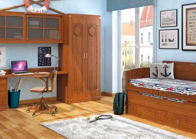 Modernios klasikos vaiko kambario baldai Camarote 4