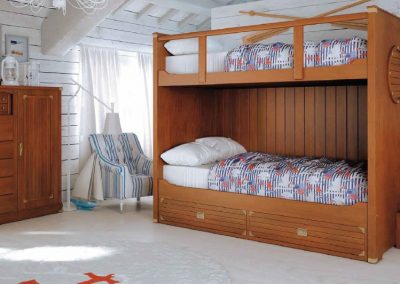 Modernios klasikos vaiko kambario baldai Camarote 7