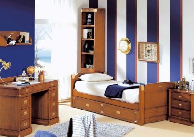 Modernios klasikos vaiko kambario baldai Camarote 9