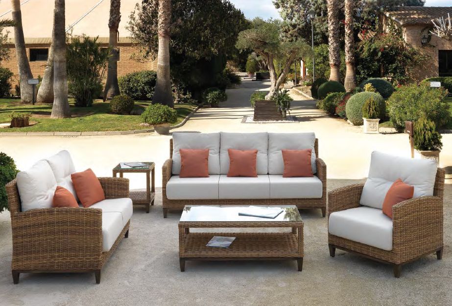 Modernios klasikos lauko baldai sofa Agadir 1