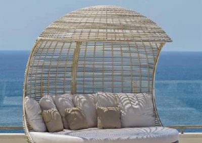 Modernūs lauko baldai lova Cancun
