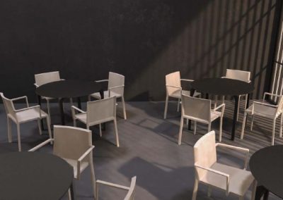 Modernūs lauko baldai stalas kėdės Quartz 9