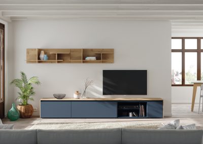 Modernūs svetainės baldai Soleil lentynos modulis Theo 3