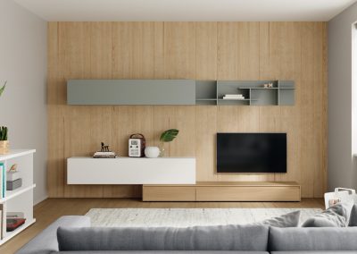 Modernūs svetainės baldai Soleil lentynos modulis Theo