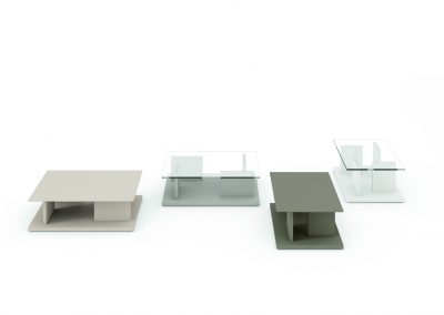 Modernūs svetainės baldai staliukai Artica