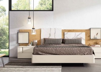Modernūs miegamojo baldai Grafika Cubic 036