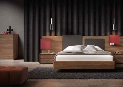 Modernūs miegamojo baldai Grafika Cubic 039