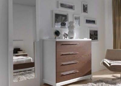 Modernūs miegamojo baldai Oslo 1