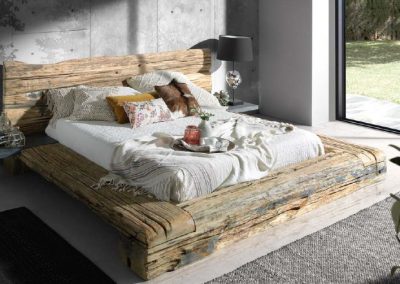 Modernūs miegamojo baldai lova Mediterranean