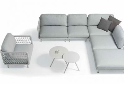 Modernūs lauko baldai sofa staliukas Verona 2