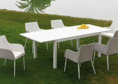 Modernūs lauko baldai valgomojo stalas kėdės Ankara 3