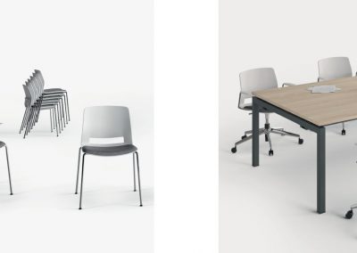 Modernūs darbo kambario baldai kėdės Easy 3