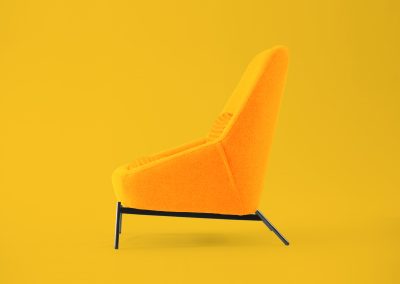 Modernūs minkšti svetainės baldai krėsliukas Gull 3