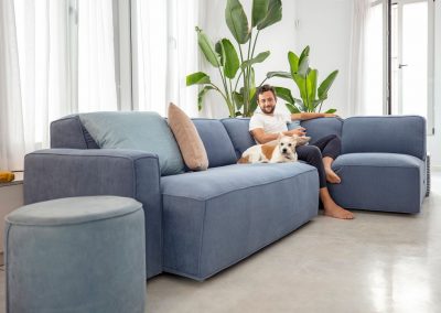 Modernūs minkšti svetainės baldai sofa Soft 3