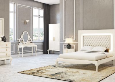 Modernios klasikos miegamojo baldai Golden