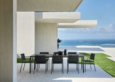 Modernūs lauko baldai kėdė valgomojo stalas Summer 2