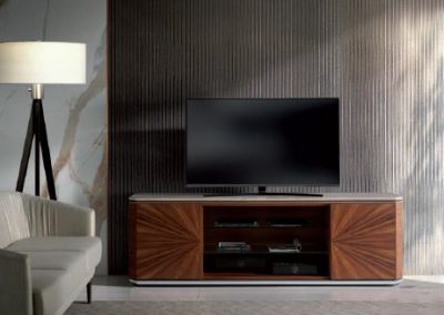 Modenios klasikos svetainės baldai TV modulis Emerald 3