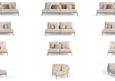 Modernūs svetainės baldai Evolution Coral 37