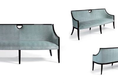 Modernios klasikos minkšti sveatinės baldai suoliukas Emerald