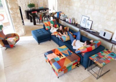 Modernūs minkšti svetainės baldai sofa Manacor 54