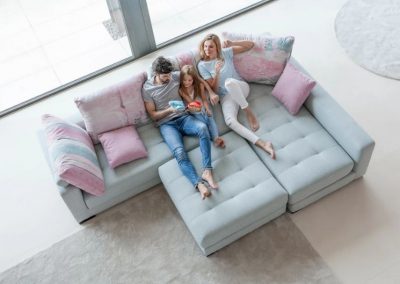 Modernūs minkšti svetainės baldai sofa Manacor 76