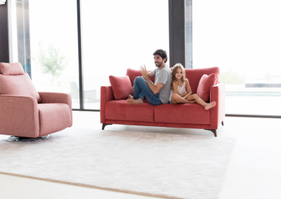 Modernūs minkšti svetainės baldai sofa lova Dali