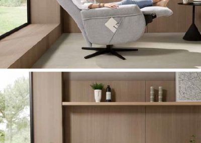Modernūs minkšti svetainės baldai krėsliukas relax Lerone 1