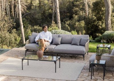 Modernūs lauko baldai sofa Ribs 11