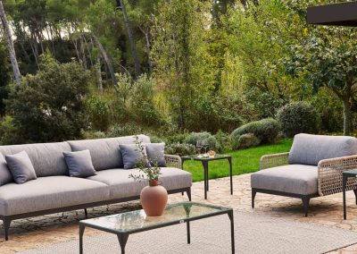 Modernūs lauko baldai sofa Ribs 9