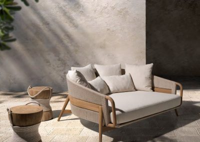 Modernios klasikos lauko baldai gultas Desire