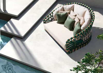 Modernios klasikos lauko baldai gultas Snake 3