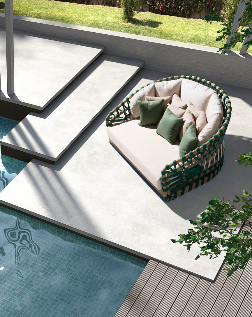 Modernios klasikos lauko baldai gultas Snake 3