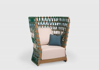 Modernios klasikos lauko baldai krėsliukas Snake 4