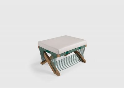 Modernios klasikos lauko baldai pufas Snake 5