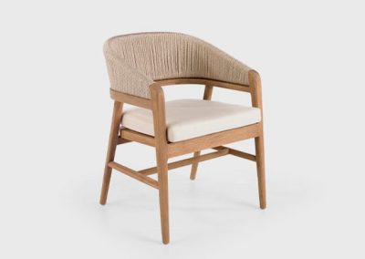 Modernios klasikos lauko baldai valgomojo kėdė Desire